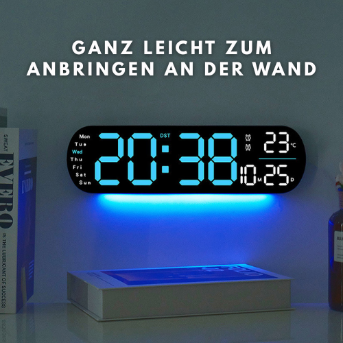 "WEIX - Multifunktionale LED Display-Uhr" - Smarte Digital-Uhr