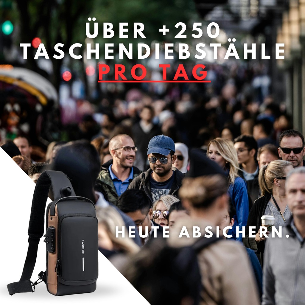 "Weix - Fashion Shoulder Bag" - Anti-Diebstahl Schultertasche